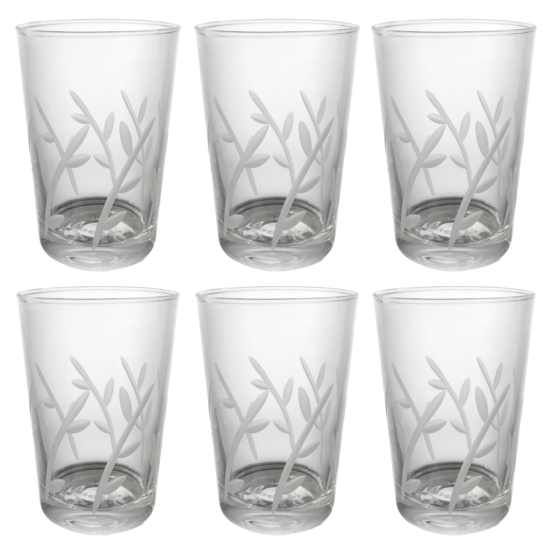 Set 6 verres à thé jasmin