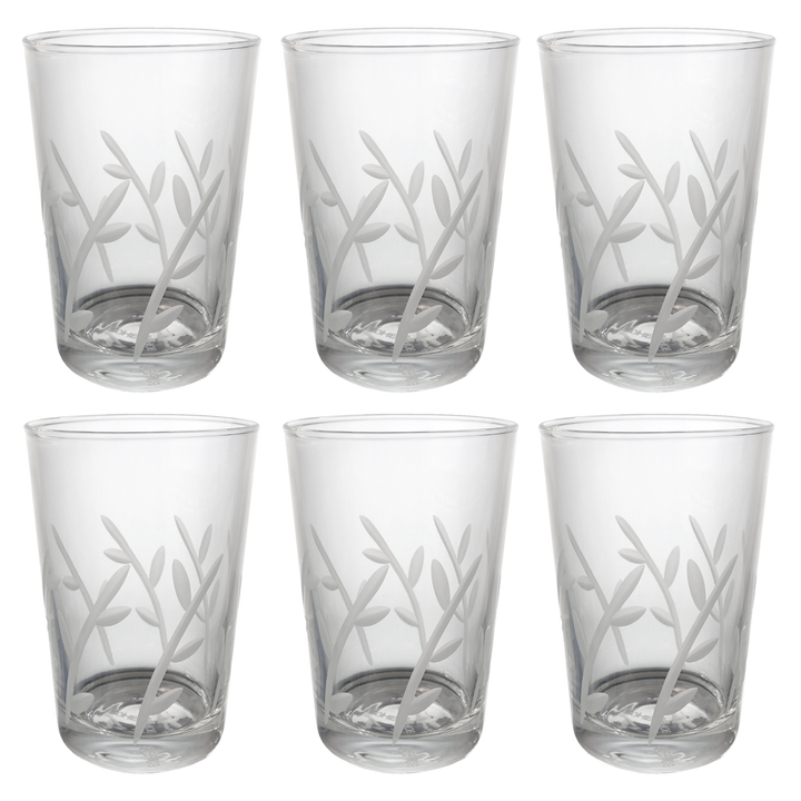 Set 6 verres à thé jasmin