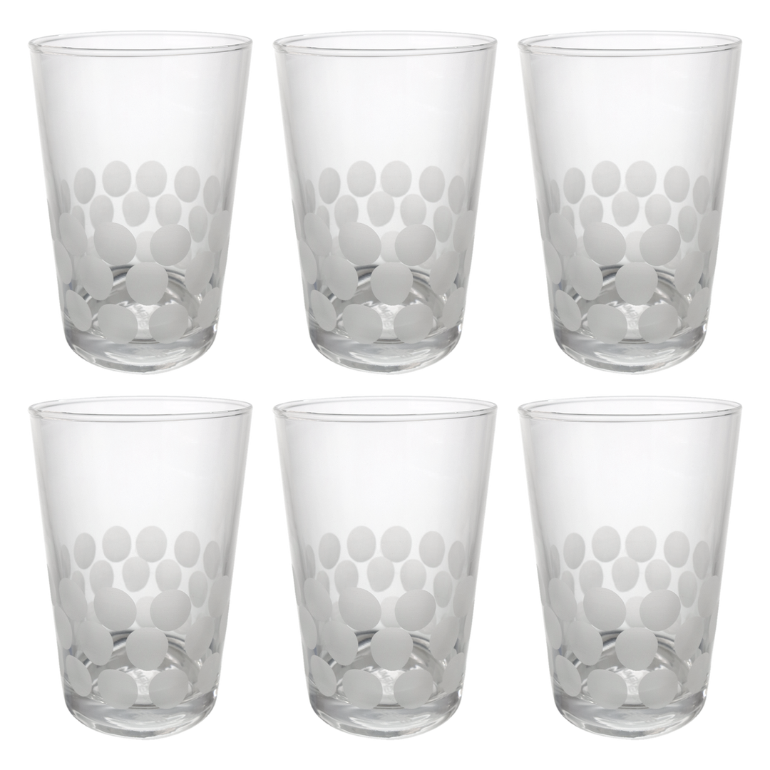 Set 6 verres à thé balles