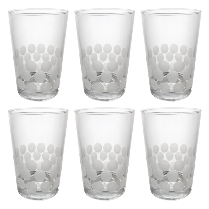 Set 6 verres à thé balles