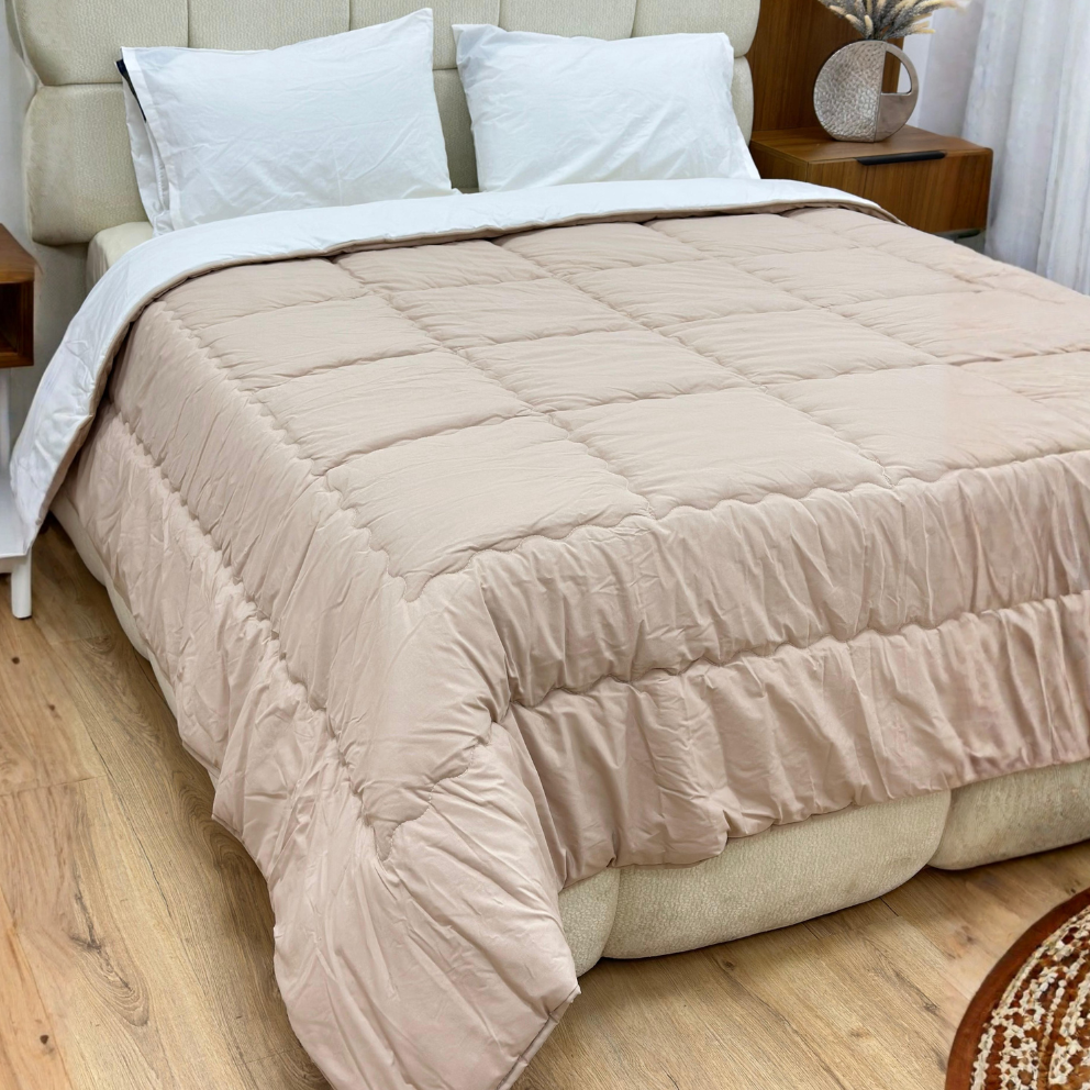 Couvre lit 235x235cm + 2 Taies d'oreiller 50x70cm