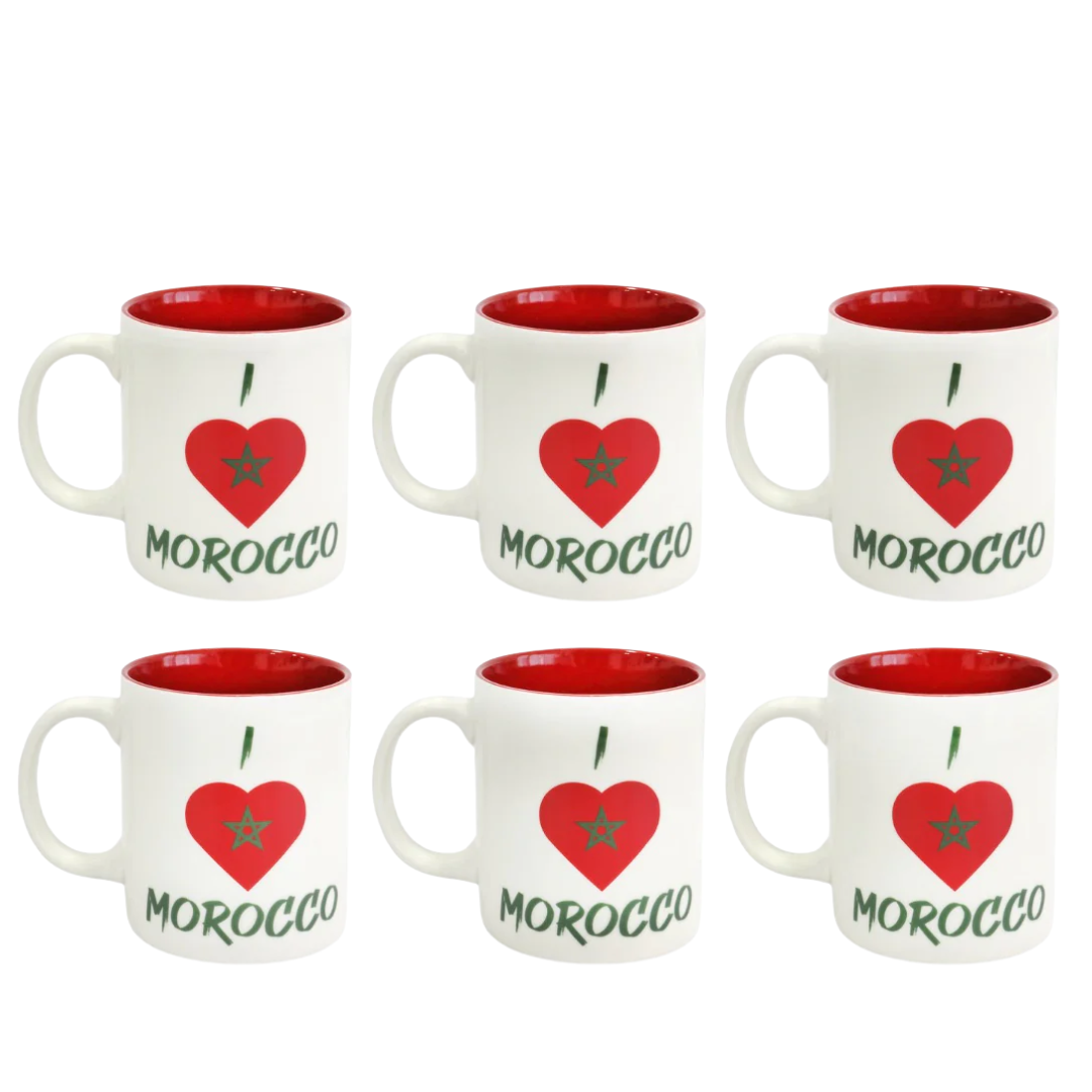 Set 6 mugs en céramique 340ML