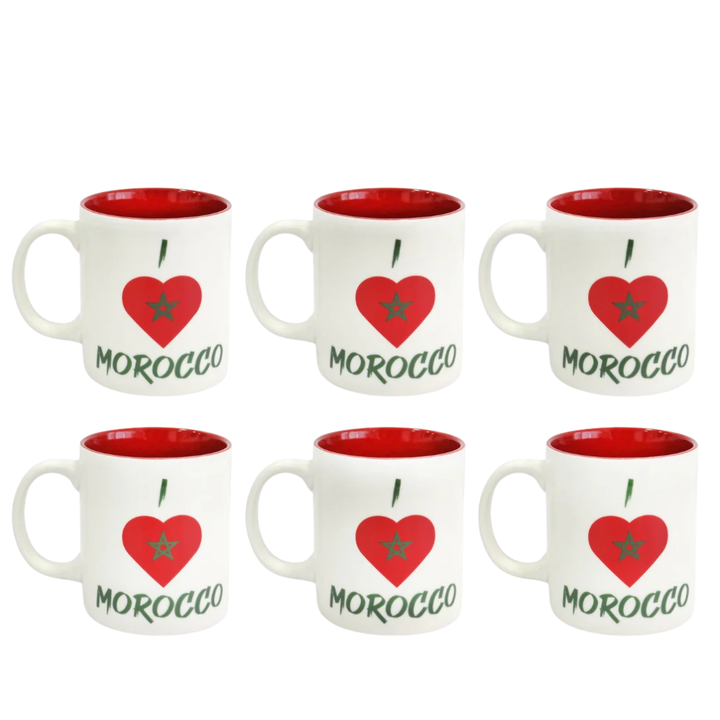 Set 6 mugs en céramique 340ML