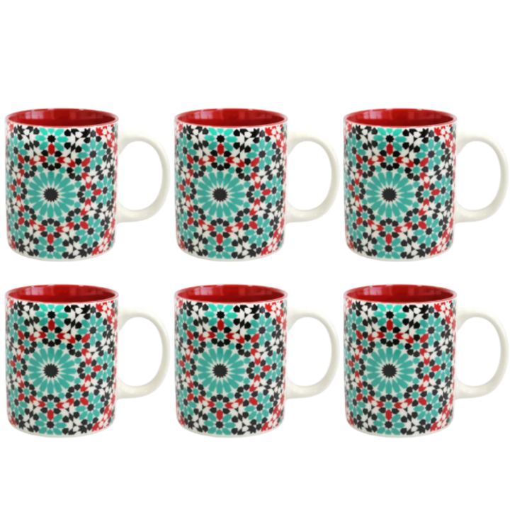 Set 6 mugs en céramique 340ML