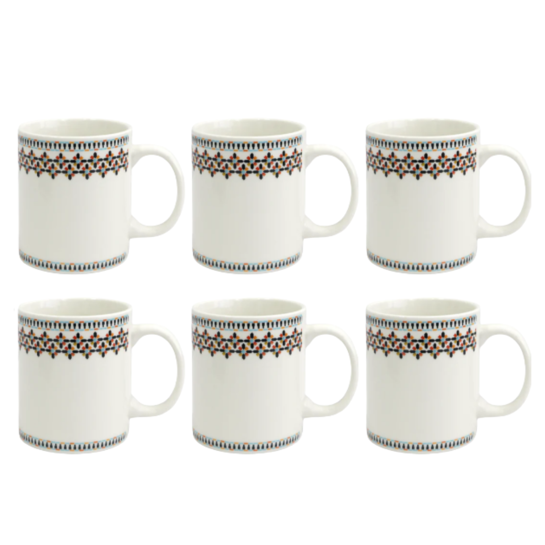 Set 6 mugs en céramique 340ML