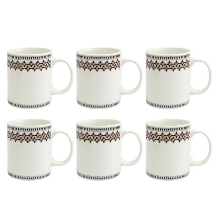 Set 6 mugs en céramique 340ML