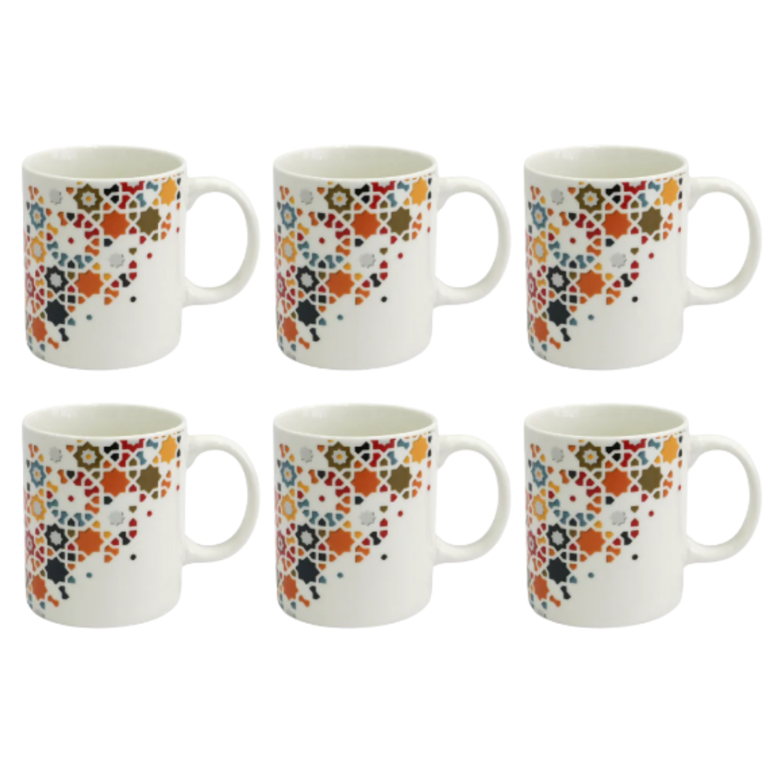 Set 6 mugs en céramique 340ML