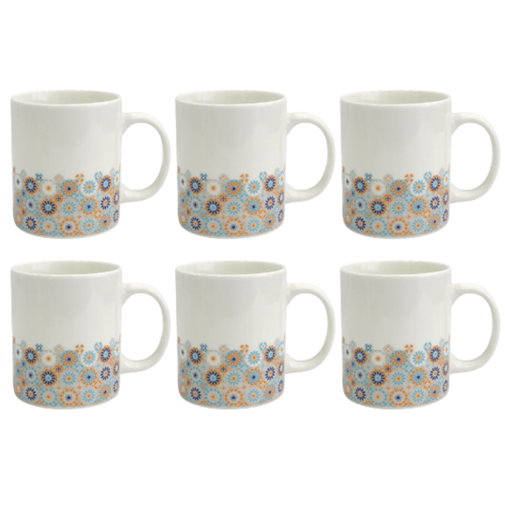 Set 6 mugs en céramique 340ML