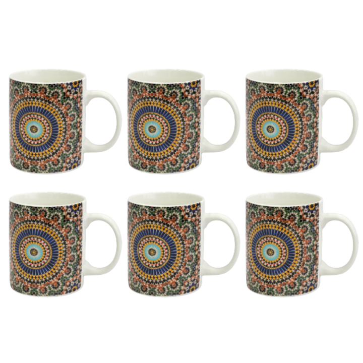 Set 6 mugs en céramique 340ML