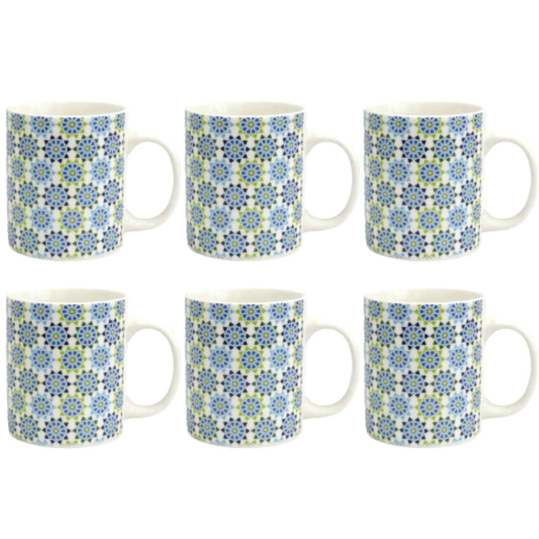 Set 6 mugs en céramique 340ML
