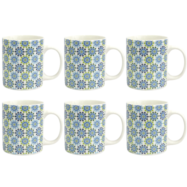 Set 6 mugs en céramique 340ML